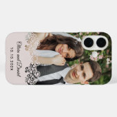 Aangepaste foto en gepersonaliseerd huwelijkscadea Case-Mate iPhone case (Achterkant (horizontaal))