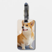 Aangepaste foto en gepersonaliseerde huisdier bagagelabel (Achterkant verticaal)