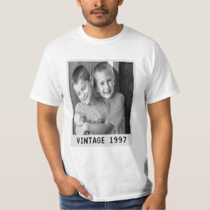 Aangepaste  foto en jaar nostalgische vriendschap t-shirt