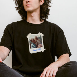 Aangepaste foto en jaarcadeau Tri-Blend shirt
