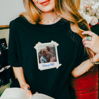 Aangepaste foto en jaarcadeau Tri-Blend shirt