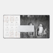 Aangepaste foto en jaarkalender 2026 Grote muis Bureaumat (Keyboard & Muis)