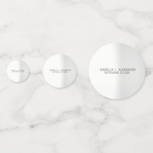 Aangepaste foto en krans confetti (Achterkanten)