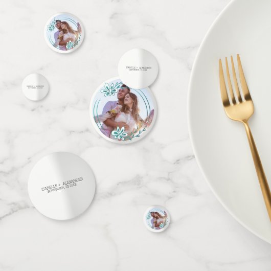 Aangepaste foto en krans confetti (Groep)