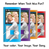 Aangepaste foto- en liednaam MP3-speler Perfect Poster