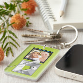 Aangepaste foto- en liednaam-mp3-speler sleutelhanger (Voorkant Rechts)