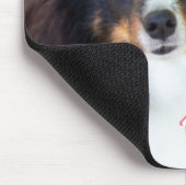 Aangepaste foto- en liefdestekst met petten en nam muismat (Hoek)