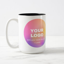 Aangepaste foto en Logo Mokken: personaliseer uw c Tweekleurige Koffiemok