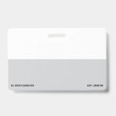 Aangepaste foto- en logo-onderneming badge (Achterkant)