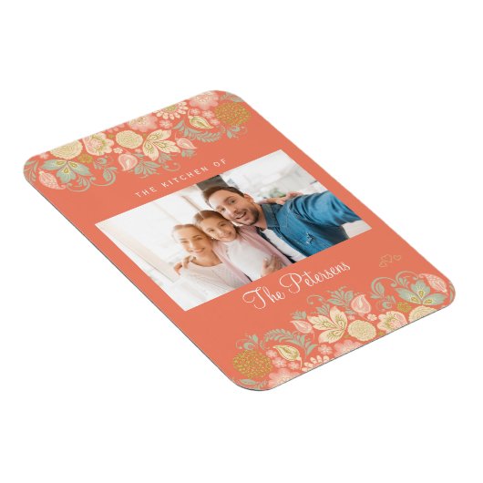 Aangepaste foto en moderne tekst magneet (Rechterzijde)