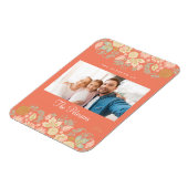 Aangepaste foto en moderne tekst magneet (Linkerzijde)