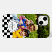 Aangepaste foto en monogram gecontroleerd Case-Mate iPhone case (Achterkant (horizontaal))