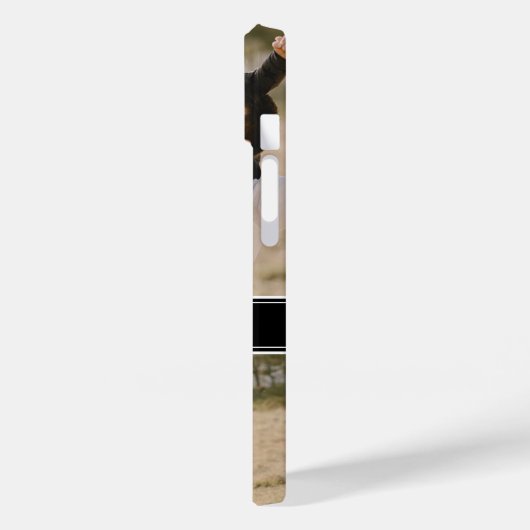 Aangepaste foto en monogram gepersonaliseerd Case-Mate iPhone case (Achterkant / Links)