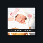 Aangepaste foto- en monogram gepersonaliseerde Can Canvas Afdruk<br><div class="desc">Prachtige persoonlijke tekenafdrukken voor canvas met uw aangepaste foto- en monogram-naam. Dit zou een geweldig cadeau zijn voor familie,  vrienden,  ouders en grootouders!</div>