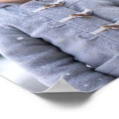 Aangepaste foto en naam 2025 Kalender Poster (Hoek)