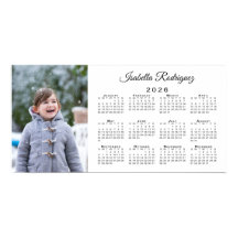 Aangepaste foto en naam 2026 Kalender