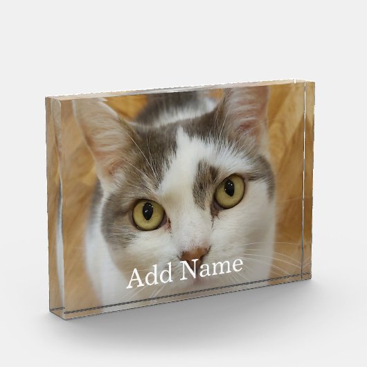 Aangepaste foto en naam Aangepast fotoblok (Links)