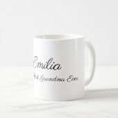 Aangepaste foto en naam beste grootmoeder ooit koffiemok (Voorkant rechts)
