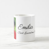 Aangepaste foto en naam beste grootmoeder ooit koffiemok (Center)