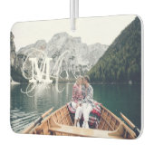 Aangepaste foto en naam bruiloft Favor Luchtverfrisser (Links)