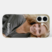 Aangepaste foto en naam. Case-Mate iPhone case (Achterkant (horizontaal))