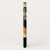 Aangepaste foto en naam Elegant floreel patroon 2 Case-Mate iPhone Case (Achterkant/links)