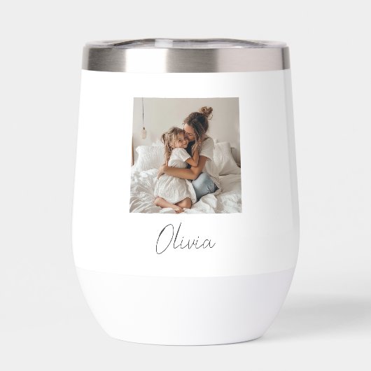 Aangepaste foto en naam | Gepersonaliseerd cadeau (Achterkant)