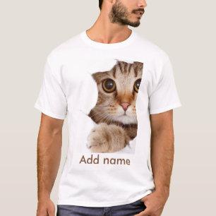 Aangepaste foto en naam gepersonaliseerd t-shirt