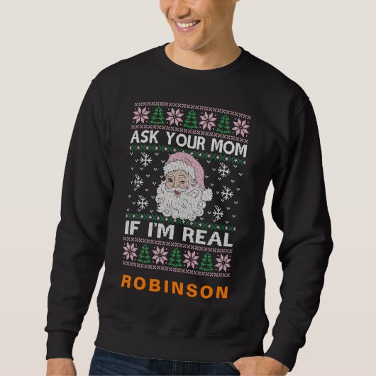 Aangepaste foto en naam gepersonaliseerde Unisex S Trui (Voorkant)