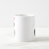 Aangepaste Foto en Naam Hart Vorm Cat Lover Mok (Center)