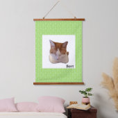 Aangepaste foto en naam Japanse rol Hangend Wandkleed (Slaapkamer)
