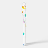 Aangepaste Foto en Naam Kleurrijke Paw Prints Case-Mate iPhone Case (Achterkant / Links)