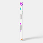 Aangepaste Foto en Naam Kleurrijke Paw Prints Case-Mate iPhone Case (Achterkant / Rechts)