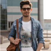Aangepaste foto en naam Mannen Schattigeste T-shirt