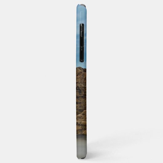 Aangepaste foto en naam Modern zomersstrand blauw Case-Mate iPhone Case (Achterkant/links)