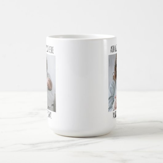 Aangepaste foto en naam Mok, verjaardag of moederd Koffiemok (Center)