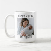Aangepaste foto en naam Mok, verjaardag of moederd Koffiemok (Links)