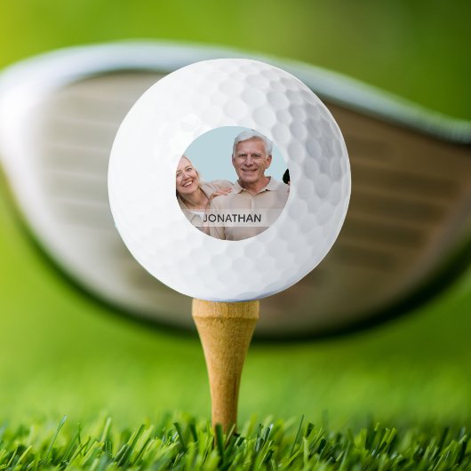 Aangepaste foto en naam of op maat gemaakt monogra golfballen