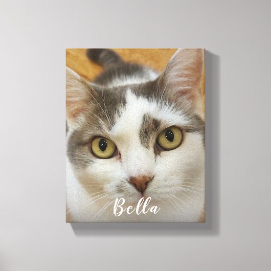 Aangepaste foto en naam op canvas Wall Art-afdrukk Afdruk (Voorkant)