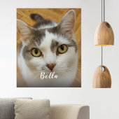 Aangepaste foto en naam op canvas Wall Art-afdrukk Afdruk