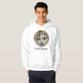Aangepaste foto en naam op maat hoodie (Voorkant volledig)