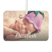 Aangepaste foto en naam op maat luchtverfrisser (Voorkant)