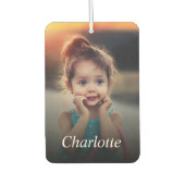 Aangepaste foto en naam op maat luchtverfrisser (Voorkant)