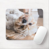 Aangepaste foto en naam op maat muismat (Met muis)