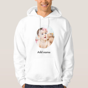 Aangepaste foto en naam persoonlijke foto hoodie