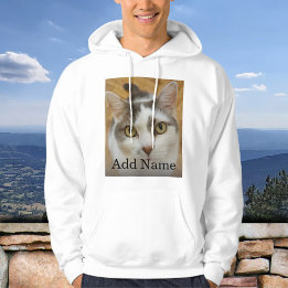 Aangepaste foto en naam persoonlijke foto hoodie