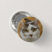Aangepaste foto en naam persoonlijke pinback ronde button 3,2 cm (Voorkant /achterkant)