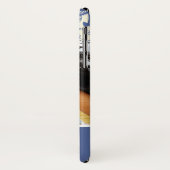 Aangepaste foto en naam rood en zeemacht met anker Case-Mate iPhone case (Achterkant/links)