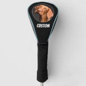 Aangepaste foto en naam / tekst Grappig uniek nieu Golfheadcover (Voorkant)