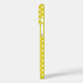 Aangepaste foto en naam van Bright Yellow Polka Do Case-Mate iPhone Case (Achterkant / Links)